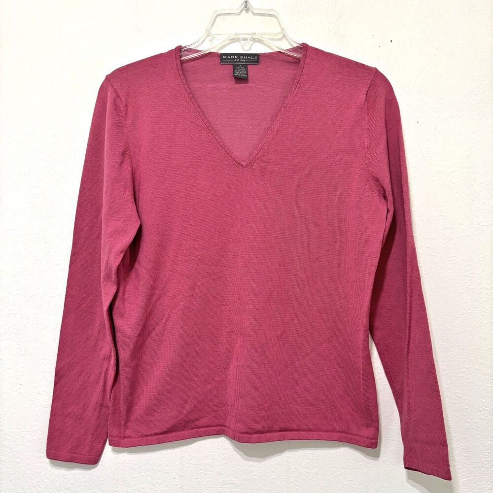 Mark Shale Womens Preppy Silk Blend Sweater Small Old Money Parisian Capsule